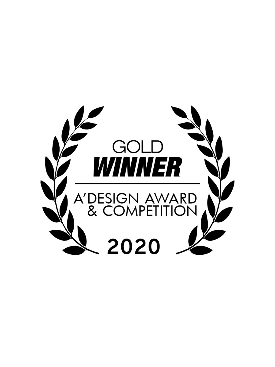 לוגו הזכייה: Gold Winner, A' Design Award & Competition 2020