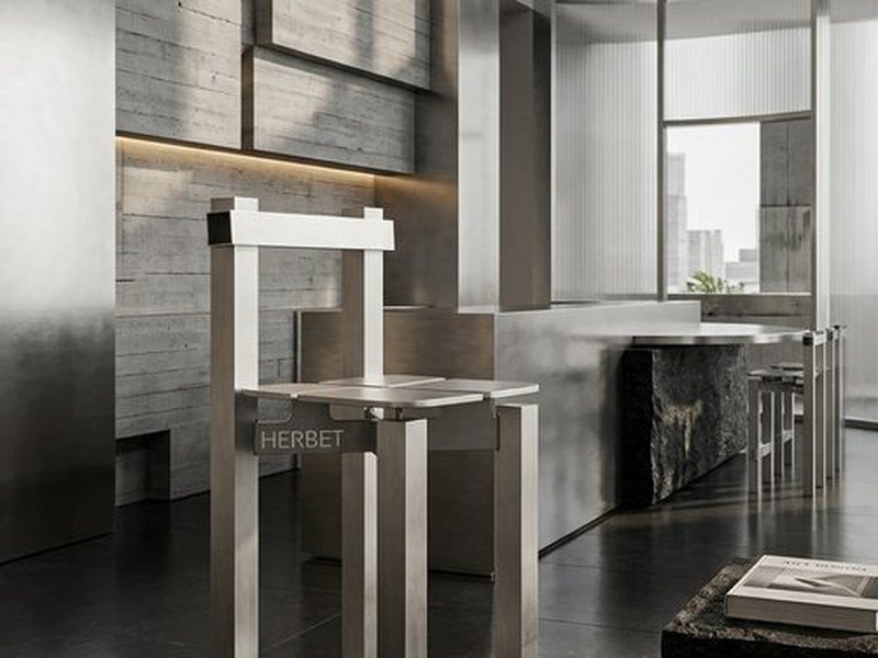 הדמיה: כיסא HBS 01 מנירוסטה, בתוך החלל